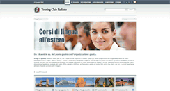 Desktop Screenshot of corsidilingua.touringclub.it